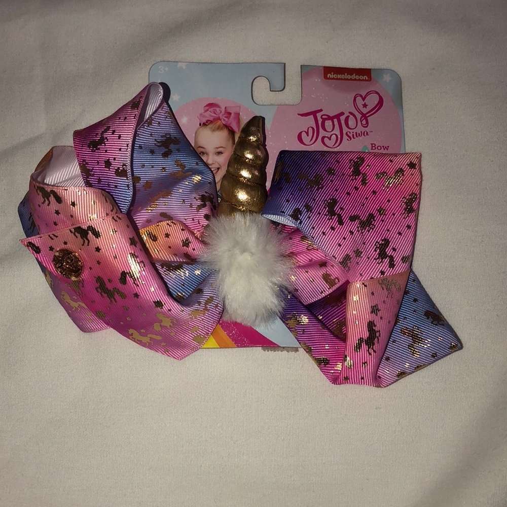 JoJo Siwa Girls Unicorn Bow with Alligator Clip
